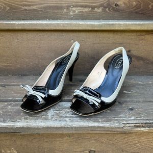 Tod’s open toe heels 39 EUR in great shape